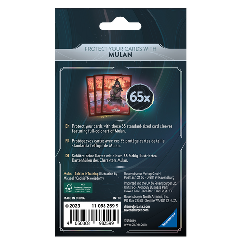 65 Card Sleeves - Mulan