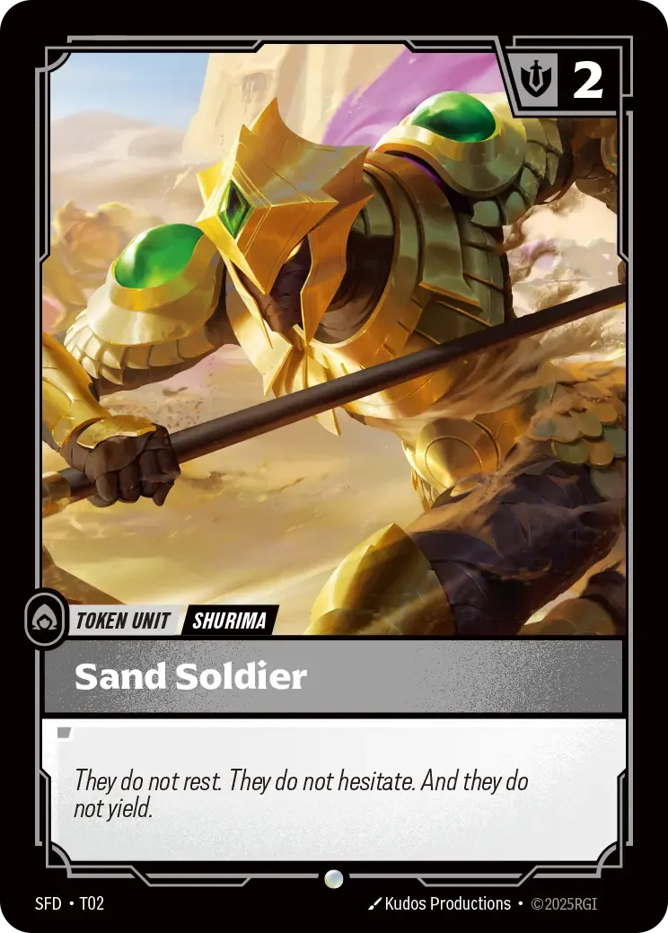 Sand Soldier Token Spiritforged (T02)