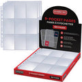 9 Pocket Binder Pages for Trading Cards – 100 Pack