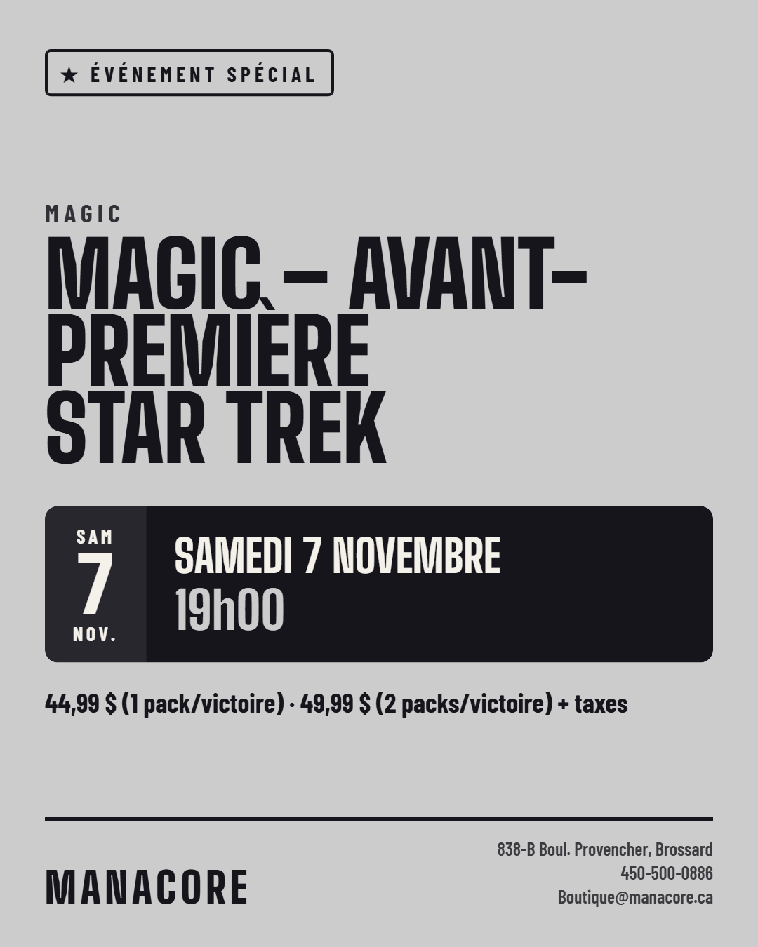 Novembre 7th 2026 - Star Trek Pre Release