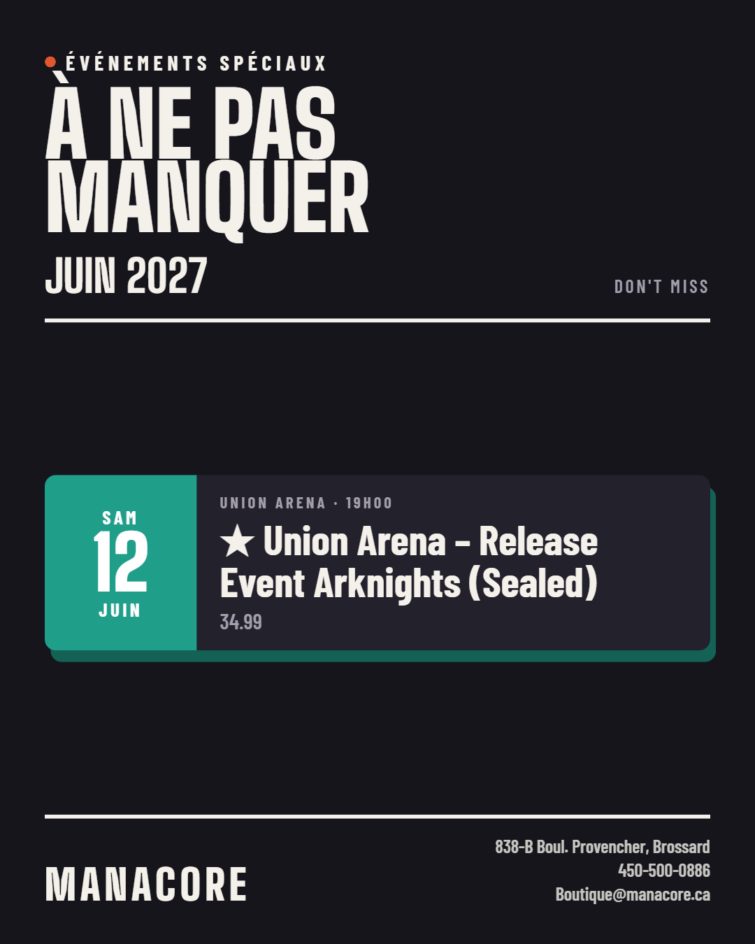 Union Arena – Release Event Arknights (Sealed) - June 12th 2027