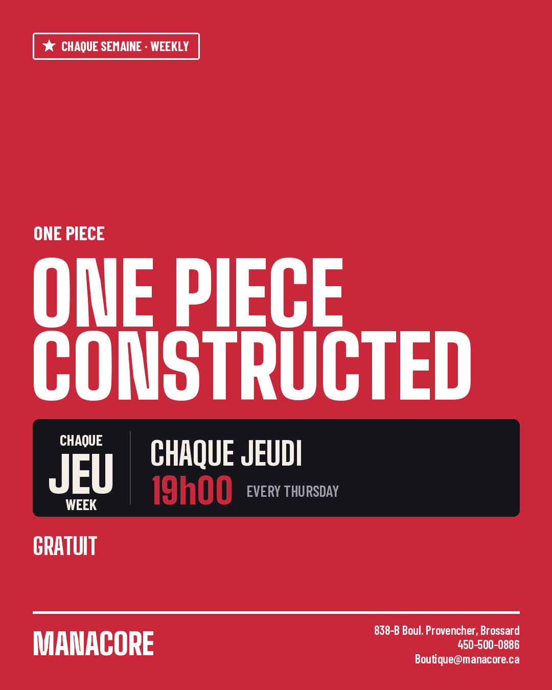 Weekly - Jeudi - One Piece (English) - Constructed