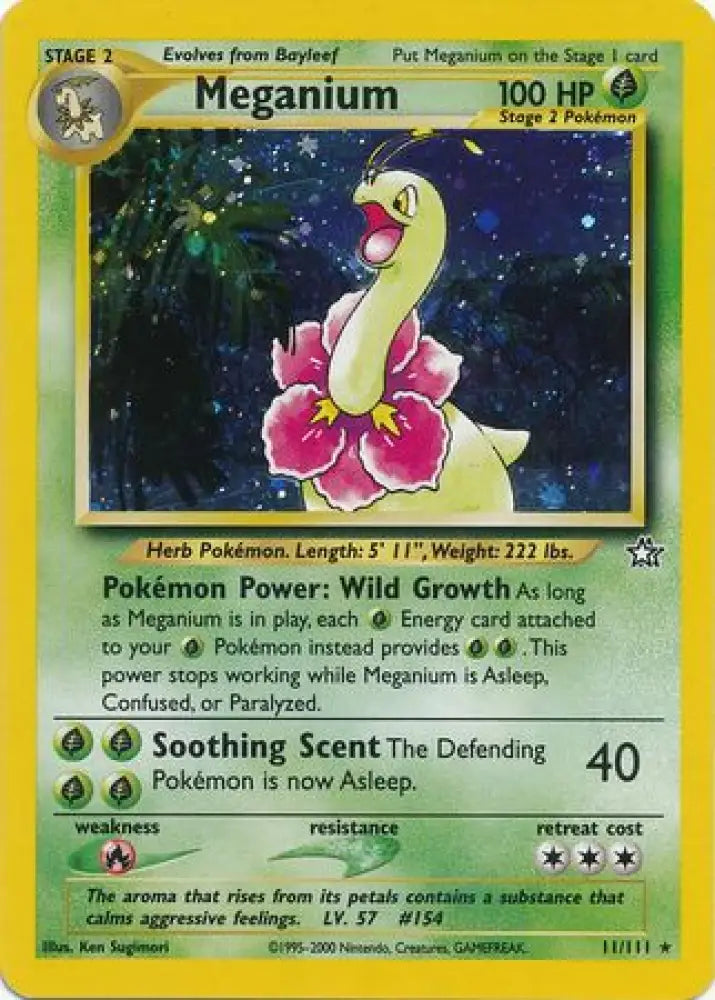 Meganium 11/111   (FR) - Heavily Played