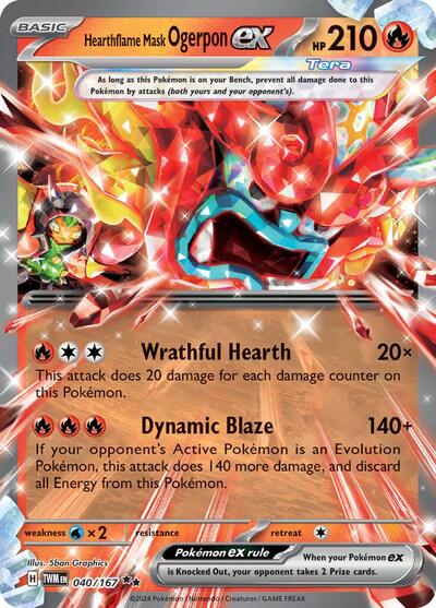 Hearthflame Mask Ogerpon ex 40/167