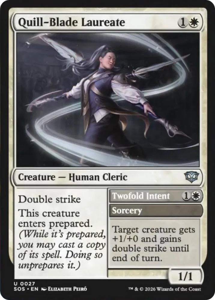 Quill-Blade Laureate // Twofold Intent