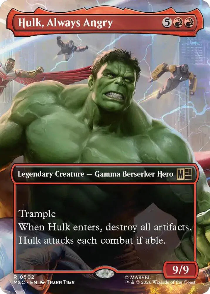 Hulk, Always Angry (Borderless) - Foil