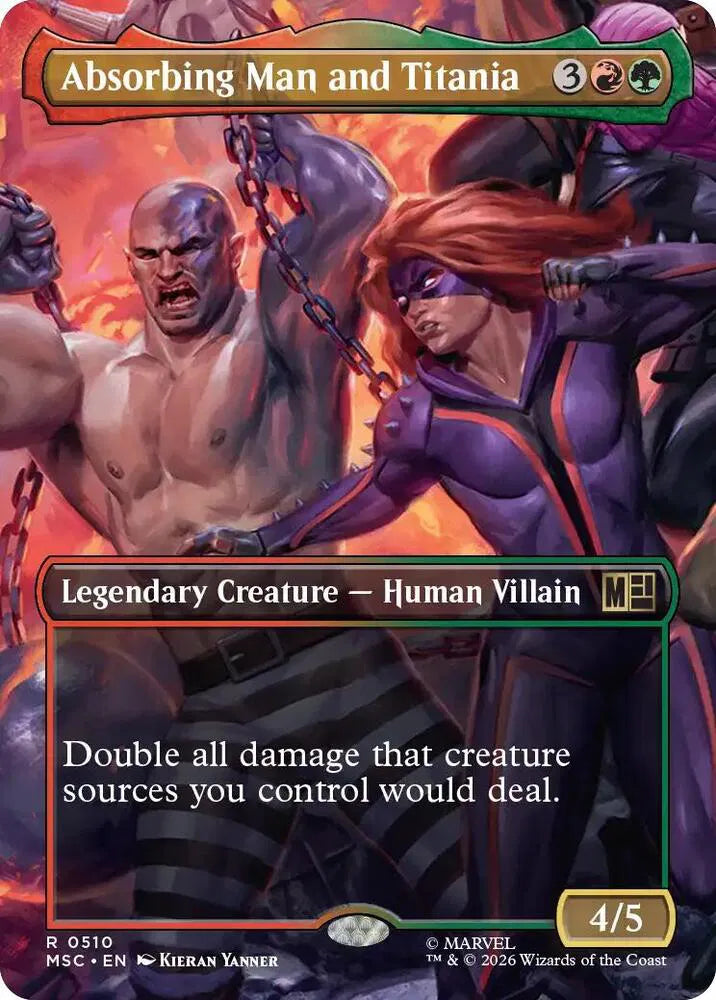 Absorbing Man and Titania (Borderless) - Foil
