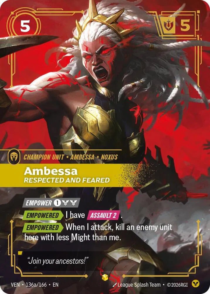 Ambessa, Respected and Feared (Alternate Art)