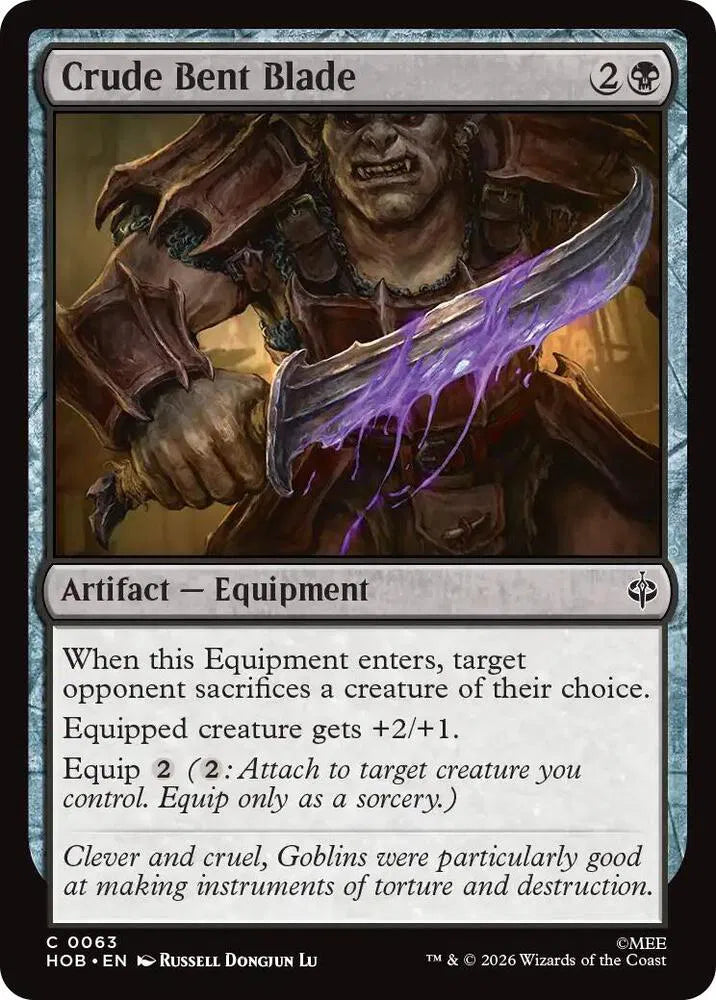 Crude Bent Blade