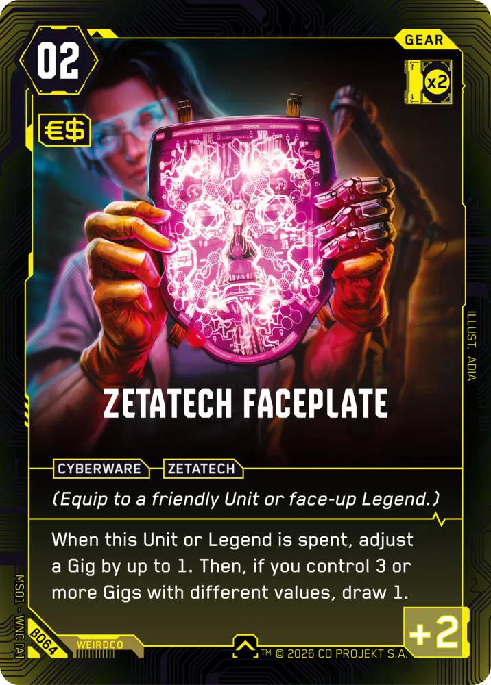 Zetatech Faceplate B064