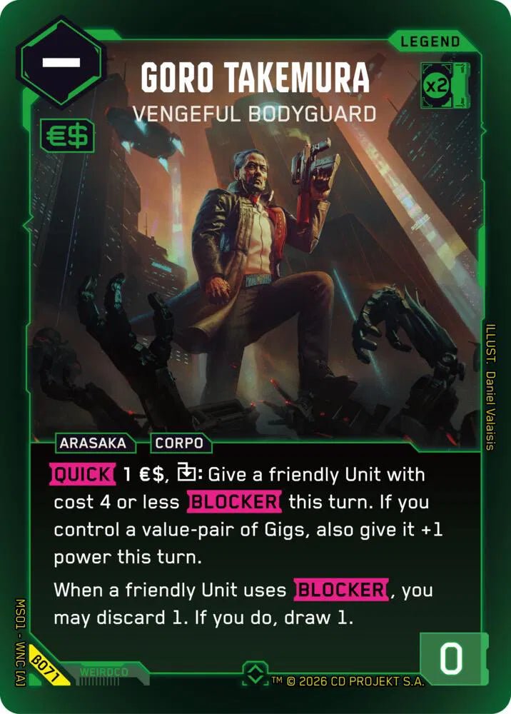 Goro Takemura - Vengeful Bodyguard (Rare) - B071
