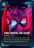 Three Mouths, One Desire - B137