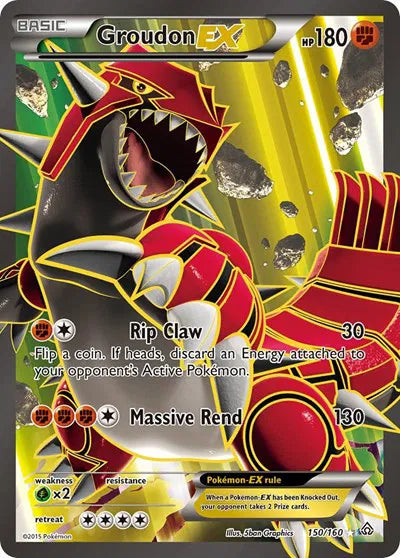 Groudon EX (150 Full Art) - LP